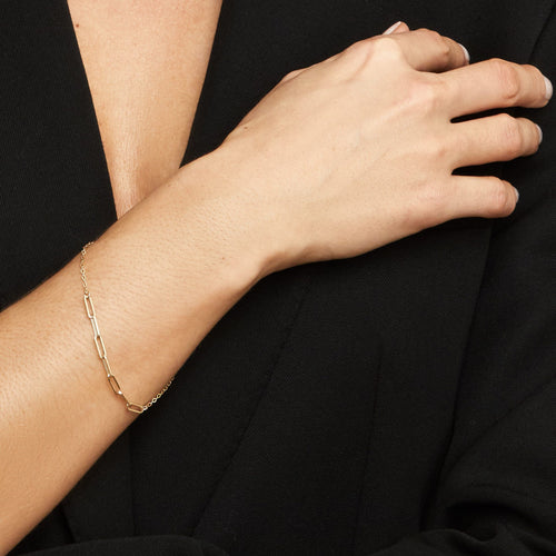 Venice Center Cut Bracelet-14k Solid Gold
