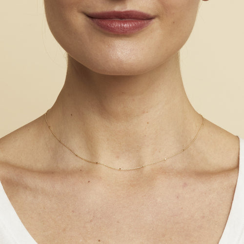 Grace Chain Necklace-14k Solid Gold