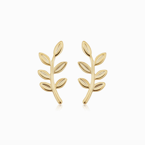 Peace and Love Studs-14k Solid Gold