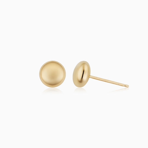 Buttoned Up Studs-14k Solid Gold