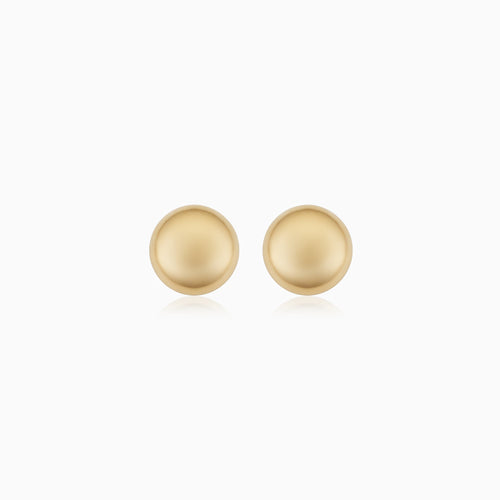 Buttoned Up Studs-14k Solid Gold