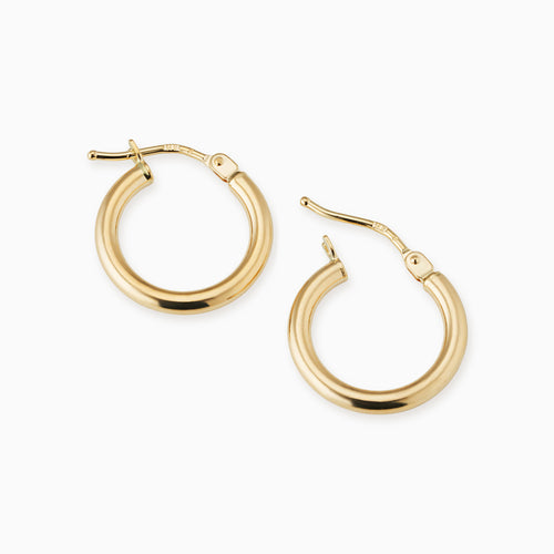 Everything Mini Hoops-14k Solid Gold